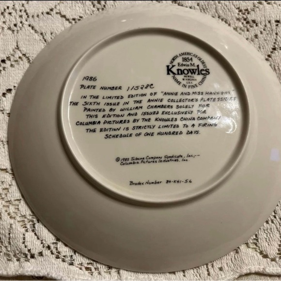 Knowles Annie Decorative Plates Set with Red, Blue, and Brown Accents - Picture 9 of 9